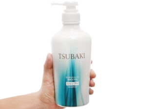 Dầu gội Tsubaki suôn mượt mềm mại màu xanh 450ml - Hàng Nhật nội địa