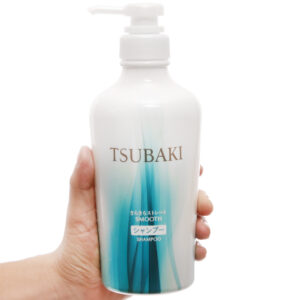 Dầu gội Tsubaki suôn mượt mềm mại màu xanh 450ml - Hàng Nhật nội địa