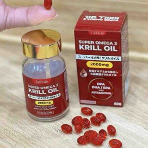 Viên uống dầu nhuyễn thể Super Omega 3 Krill Oil 2000mg Eikenbi 60 viên - Hàng Nhật nội địa