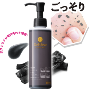 MEISHOKU- Gel tẩy tế bào chết Detclear 180ml màu đen (cho da dầu, mụn đầu đen)