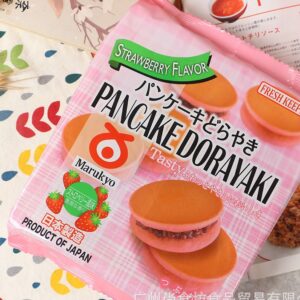 Bánh Rán Đậu Đỏ Marukyo Pancake Dorayaki Dâu 6 chiếc - Hàng Nhật nội địa