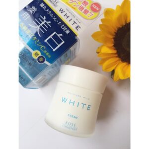 Kem dưỡng trắng da Kose Moisture Mild White Cream (55g)-Hàng Nhật Nội Địa