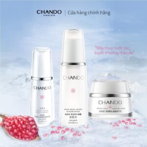 Bộ đôi dung dịch & kem dưỡng Chando Himalaya mờ thâm nám hỗ trợ dưỡng trắng