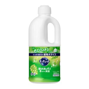 Nước rửa chén Kyukyuto Kao chống khuẩn tạo bọt hương nho 1250ml - Hàng Nhật Nội Địa