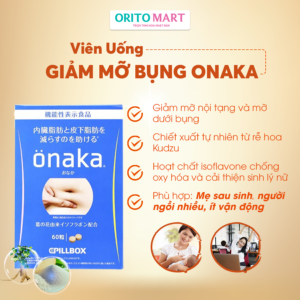 Viên uống giảm mỡ bụng Onaka Pillbox Nhật Bản 60 viên (15 ngày)