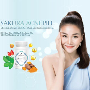 Viên Uống Trị Mụn, Xóa Sẹo Thâm Sakura AcnePill