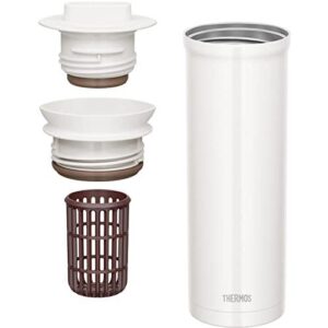 Bình giữ nhiệt nóng lạnh có lọc trà 1 lít Thermos màu trắng - Hàng Nhật nội địa