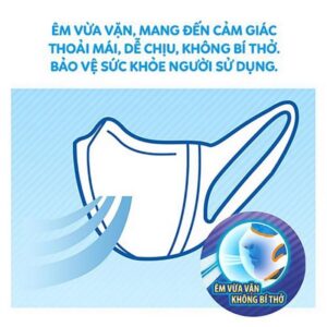 Hộp 100 khẩu trang Unicharm 3 lớp kháng khuẩn - Hàng Nhật nội địa