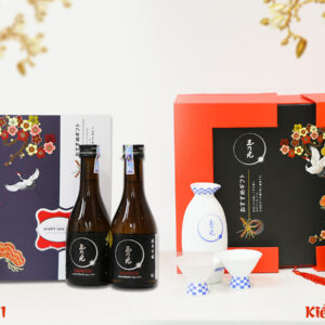 Hộp rượu cao cấp: Set 2 rượu Sake Junmai Ginjo Karakuchi 720ml