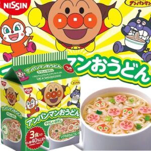 Mì Nissin Anpanman vị hải sản cho bé -xanh lá