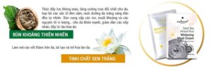 KEM TẮM TRẮNG BÙN KHOÁNG THIÊN NHIÊN VÀ TINH CHẤT SEN TRẮNG SAKURA DEAD SEA MINERAL MUD WHITENING MASK CREAM