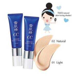 KEM TRANG ĐIỂM CC KOSE SEKKISEI NHẬT BẢN SPF 50/PA+++ tone 02 màu da tự nhiên - Hàng Nhật nội địa