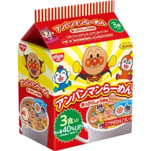 Mì Nissin Anpanman vị trứng thịt cho bé - màu đỏ