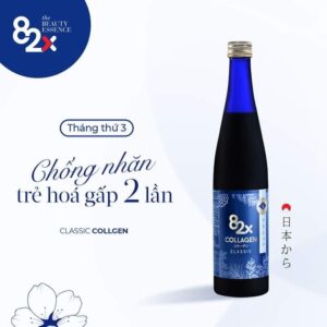 Bộ 3 liệu trình căng bóng da, trắng sáng bật tone 82x Classic Collagen& Placenta - Hàng Nhật nội địa