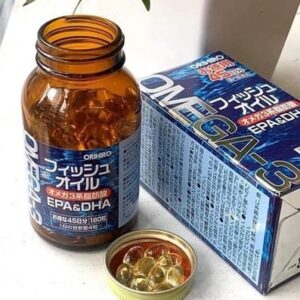 ORIHIRO- Viên uống dầu cá omega-3 hỗ trợ tim mạch 180 viên ( 45 ngày) từ 6 tuổi