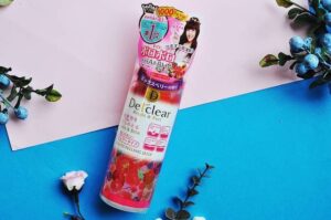 MEISHOKU- Gel tẩy tế bào chết Detclear 180ml màu hồng (hương dâu tây, việt quất)