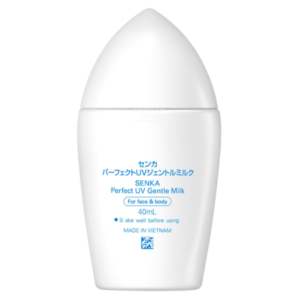 Kem chống nắng cho da nhạy cảm Perfect UV genle milk Senka SPF 50+ PA++++