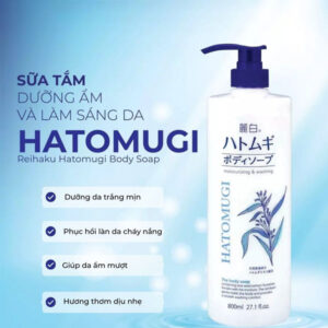 Sữa Tắm Hatomugi Dưỡng Ẩm Và Làm Sáng Da 800ml