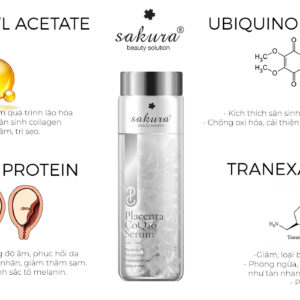 Serum dưỡng trắng chống lão hoá Sakura Placenta CoQ10 Serum