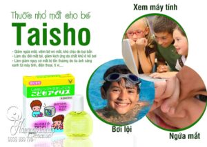 Nước nhỏ mắt Taisho Iris chống bức xạ máy tính, tivi, điện thoại cho bé 14ml