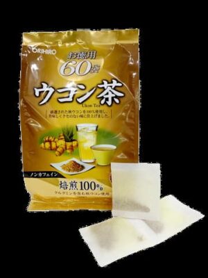 ORIHIRO- Trà Nghệ Ukon Tea Hỗ Trợ Giải Độc Gan 60 Gói