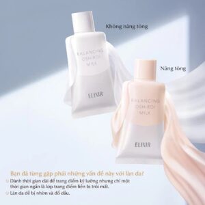 Sữa chống nắng Elixir dưỡng da kiềm dầu không màu 35gr - Hàng Nhật nội địa