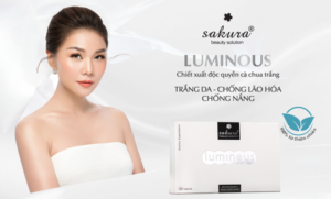 Viên uống cà chua trắng bật tone căng mượt làn da Sakura Luminous