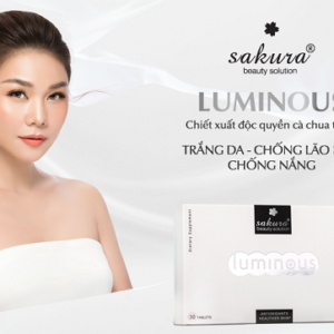 Viên uống cà chua trắng bật tone căng mượt làn da Sakura Luminous