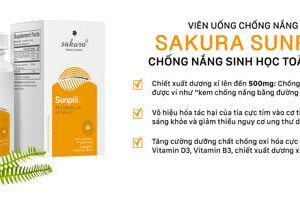 Viên uống chống nắng sinh học toàn thân Sakura Sunpill