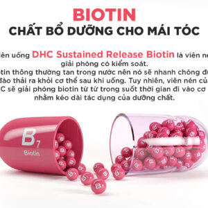 DHC Combo Kích Mọc Tóc 30 Ngày Nhật Bản ( DHC Kẽm, DHC Biotin)