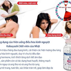 Viên Uống Điều Hòa Kinh Nguyệt Kobayashi 180 viên và 360 Viên - Hàng Nhật nội địa