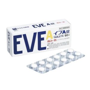 Viên uống giảm đau, hạ sốt Eve A Tablets 60 viên - Hàng Nhật nội địa