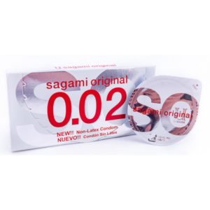 Bao cao su Sagami Original 0.02 -2 chiếc - Hàng Nhật nội địa