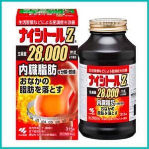 KOBAYASHI- Viên Uống Giảm Mỡ Bụng Naishitoru Z 28000mg Hộp 315 viên ( 21 ngày)