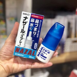 SATO- Thuốc xịt mũi Nazal 30ml chữa sổ mũi và viêm xoang của Nhật Bản