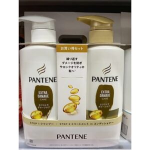 Set dầu gội Pantene phục hồi hư tổn màu vàng - Hàng Nhật nội địa