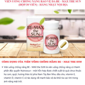 Viên Uống Chống Nắng Be-Max The Sun 30 Viên - Hàng Nhật nội địa