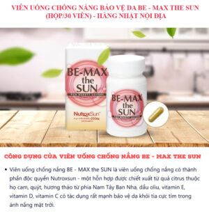 Viên Uống Chống Nắng Be-Max The Sun 30 Viên - Hàng Nhật nội địa