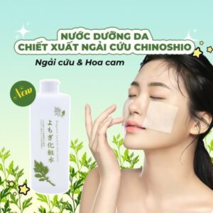 Nước hoa hồng chiết xuất ngải cứu 500ml - Hàng Nhật nội địa