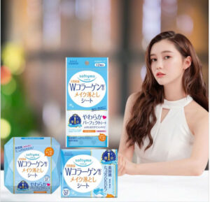 Set 12 Khăn Ướt Tẩy Trang Dưỡng Ẩm Da Bổ Sung Collagen Kose Cosmeport